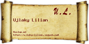 Ujlaky Lilian névjegykártya